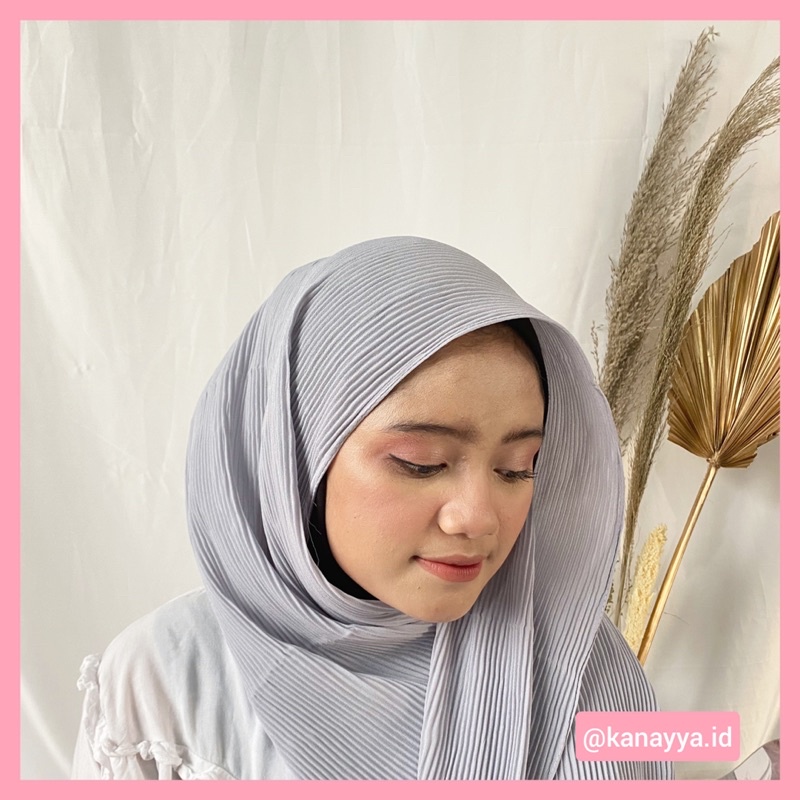 JILBAB PASHMINA FULL PLISKET DIAMOND | HIJAB PLISKET | Tanpa garis tengah