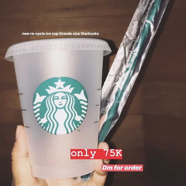 STARBUCKS REUSABLE CUP - COLD STRAW