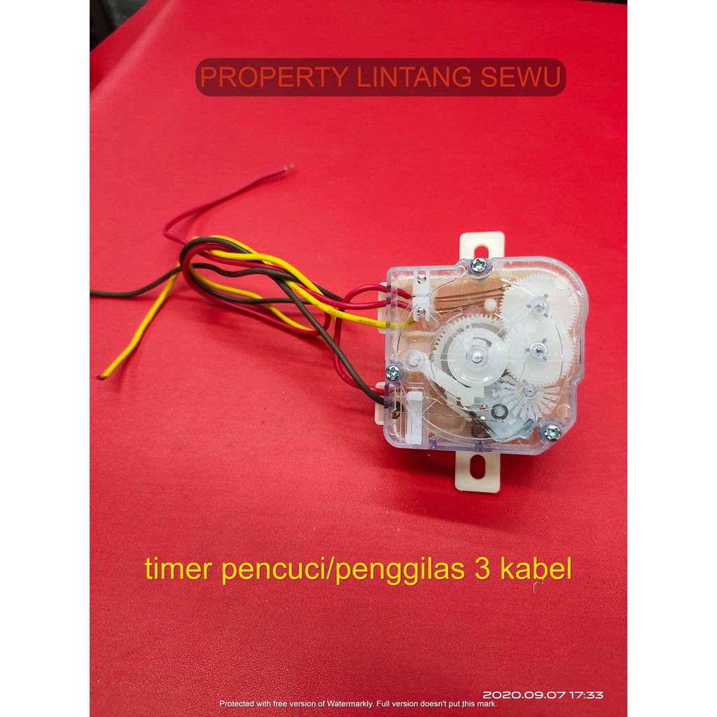 timer wash mesin cuci 2 tabung 3 kabel pencuci penggilas