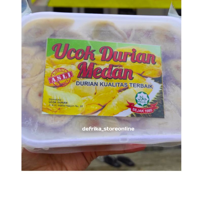 Durian Kupas Asli Ucok Medan Vaccum Premium, Berat 900-1000gr