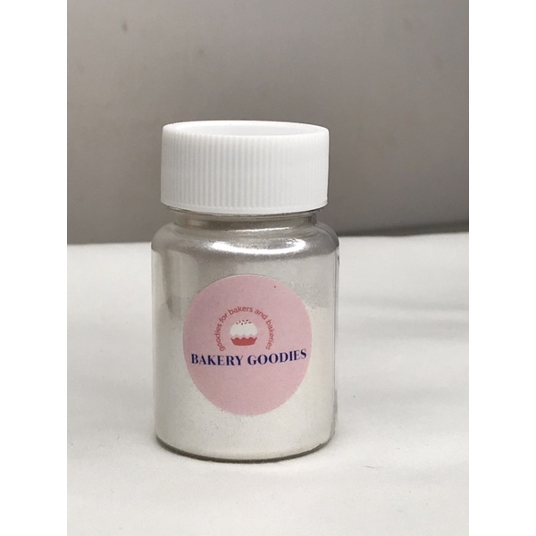 

luster dust lustre dust bubuk pewarna kue warna silver white perak putih