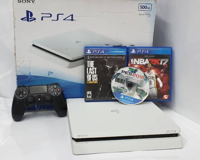 Sony ps4 playstation 4 ps 4 slim 500 gb free 3 game siap pake PRE OWNED mulus garansi