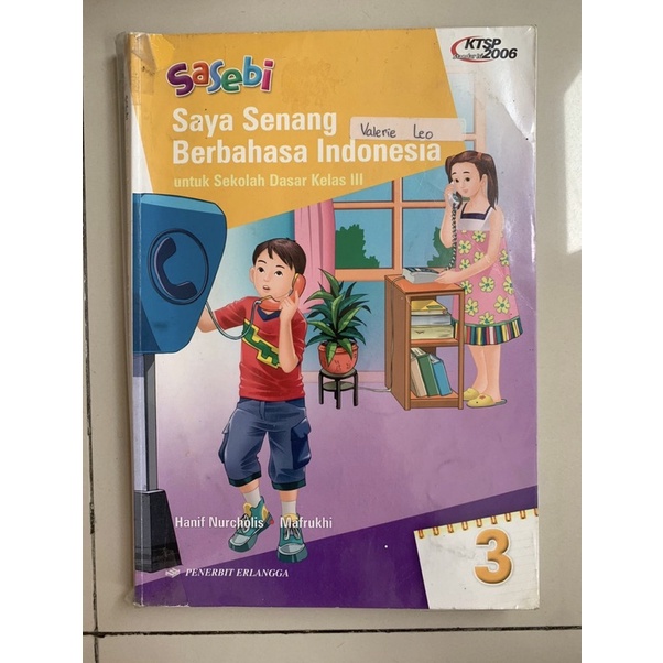 

Buku SASEBI saya senang berbahasa indonsia untuk kelas 3 SD