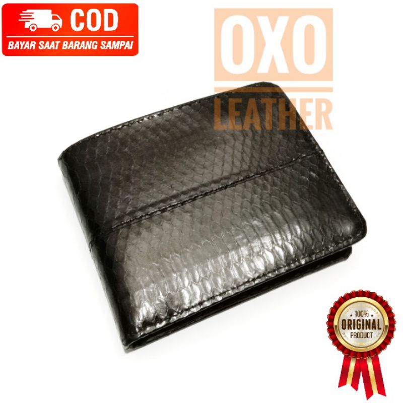 Dompet Kulit Ular Asli Ular Cobra Hitam Dompet Pria