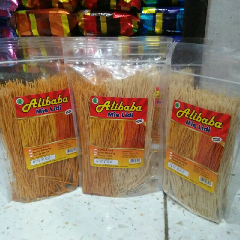 

Mie Lidi Pedas Gurih 170g / Lilidian Cemialan jadul / nyenyerean