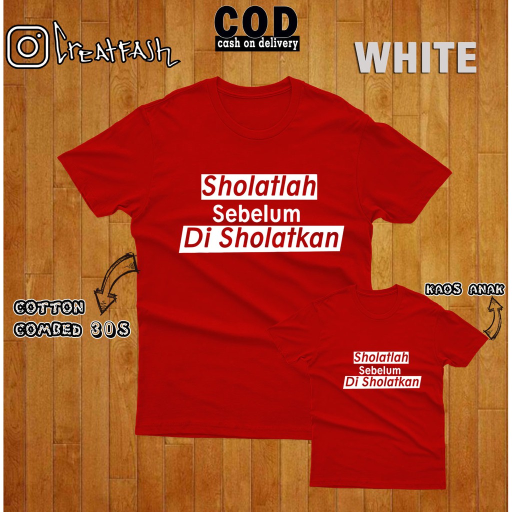 kaos sholat / Baju Distro pria keren / Kaos Distro Pria keren / Baju Cowok keren / Kaos Distro