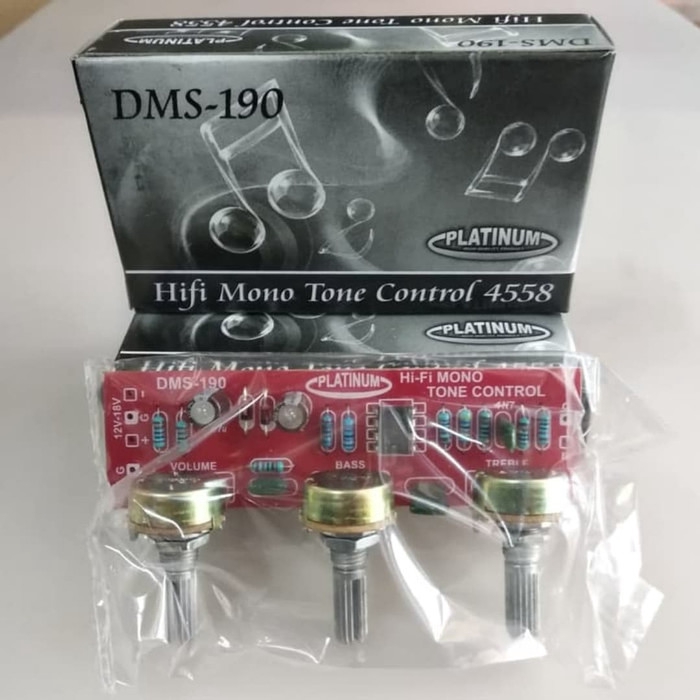 Kit Tone Control Mono IC 4558 DMS 190 / tone kontrol mono ic 4558