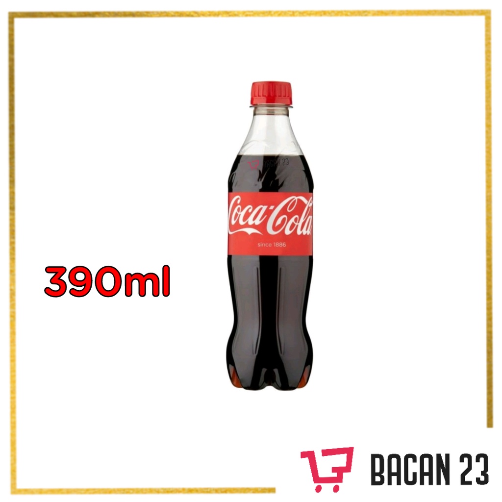 

Coca Cola Botol (390ml) / Minuman Soda - Soft Drink / Bacan 23 - Bacan23