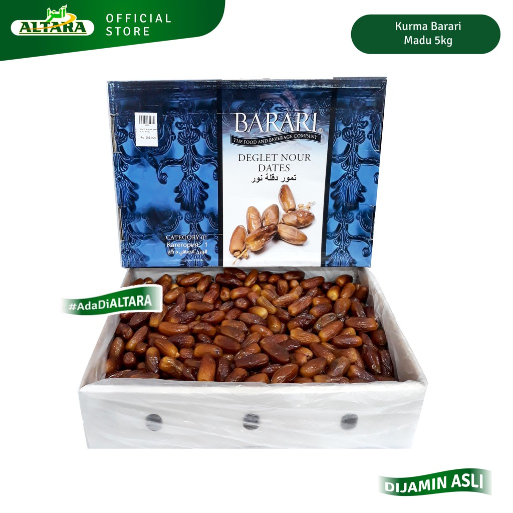 

Kurma Barari Algeria Madu 5kg Deglet Nour Processed (Madu)