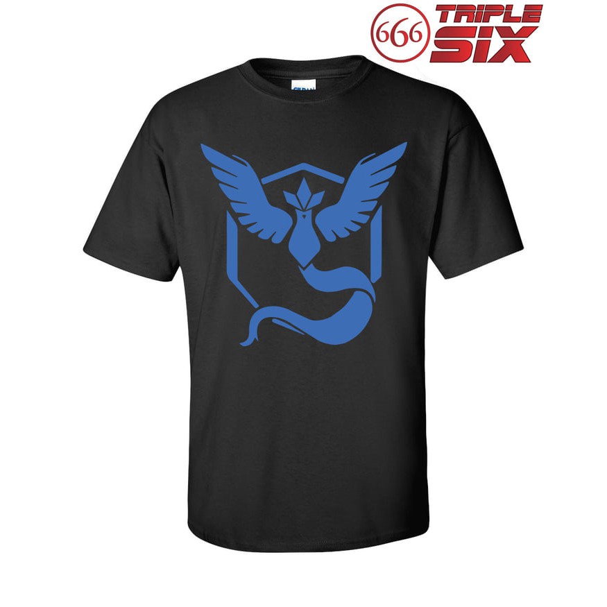 Kaos Tshirt Baju Combed 30S Distro Pokemon GO Team Mystic