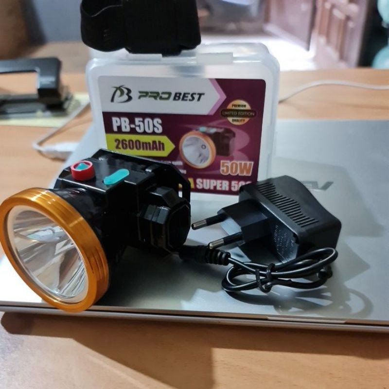 Senter Kepala Probest 50 Watt Super cahaya kuning