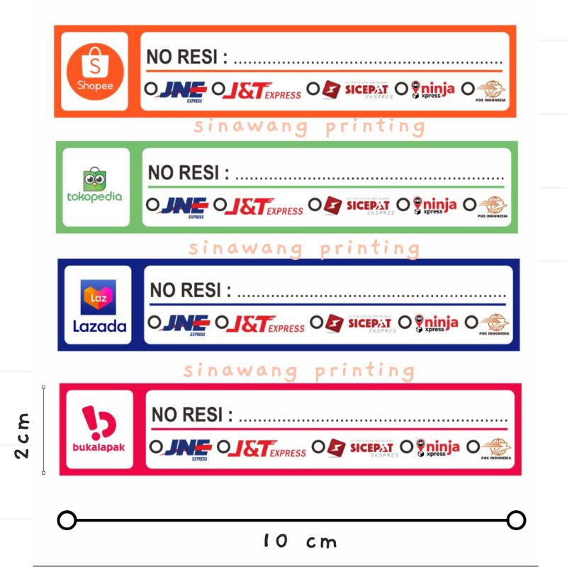 

STIKER RESI / STIKER PENGIRIMAN PAKET