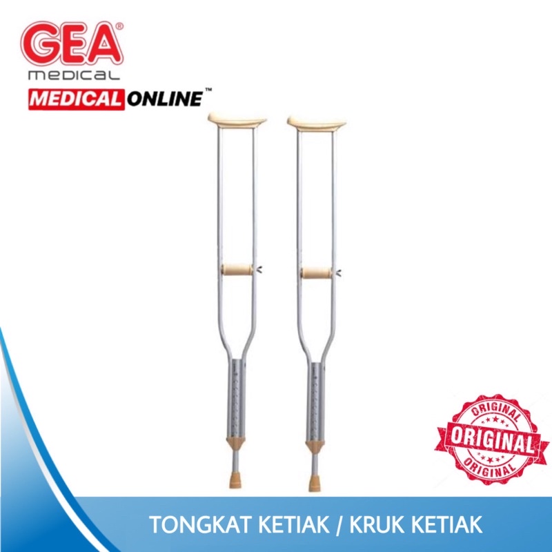 TONGKAT KETIAK GEA /  CRUTCH UNDERARM KRUK GEA MEDICAL ONLINE MEDICALONLINE