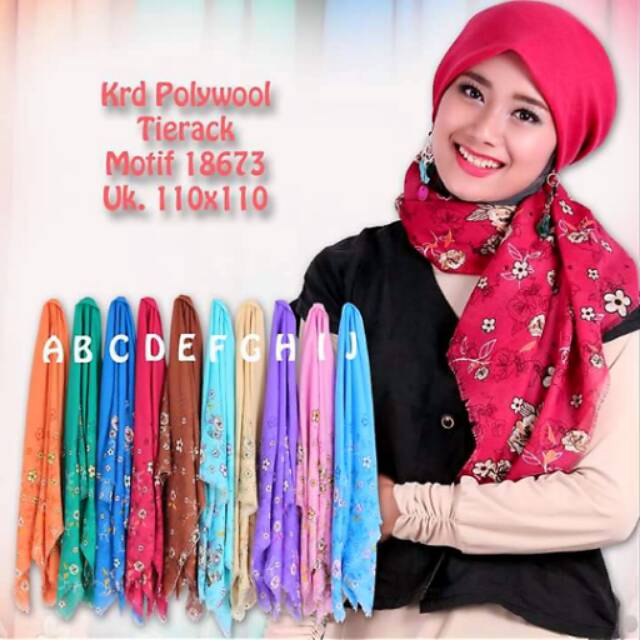 Kerudung Segiempat Tierack 18673
