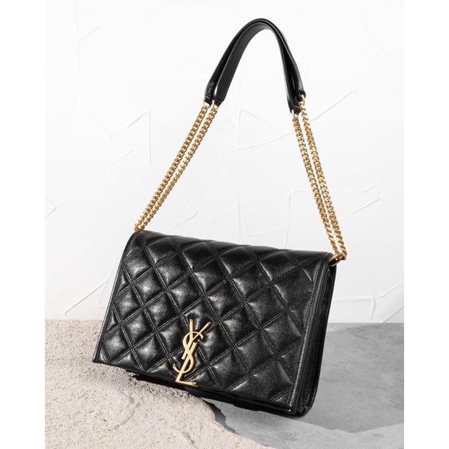 Tas saint laurent becky mini shoulder bag black asli