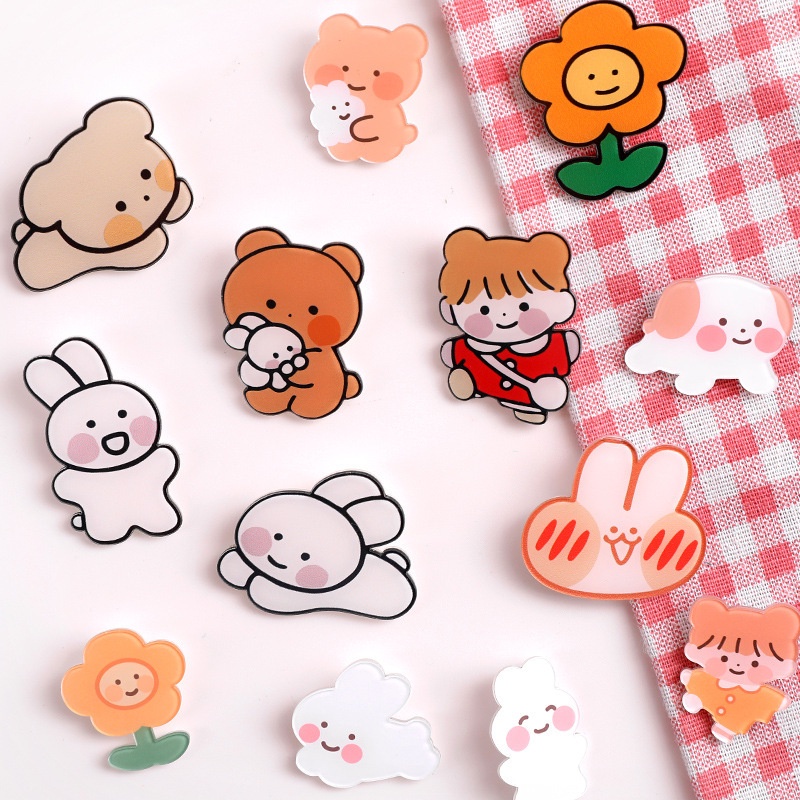 PART 1 CUTE PIN BROOCH PIN BROS ACRYLIC AKRILIC KOREAN STYLE CUTE IMPORT JW063 (KIM)