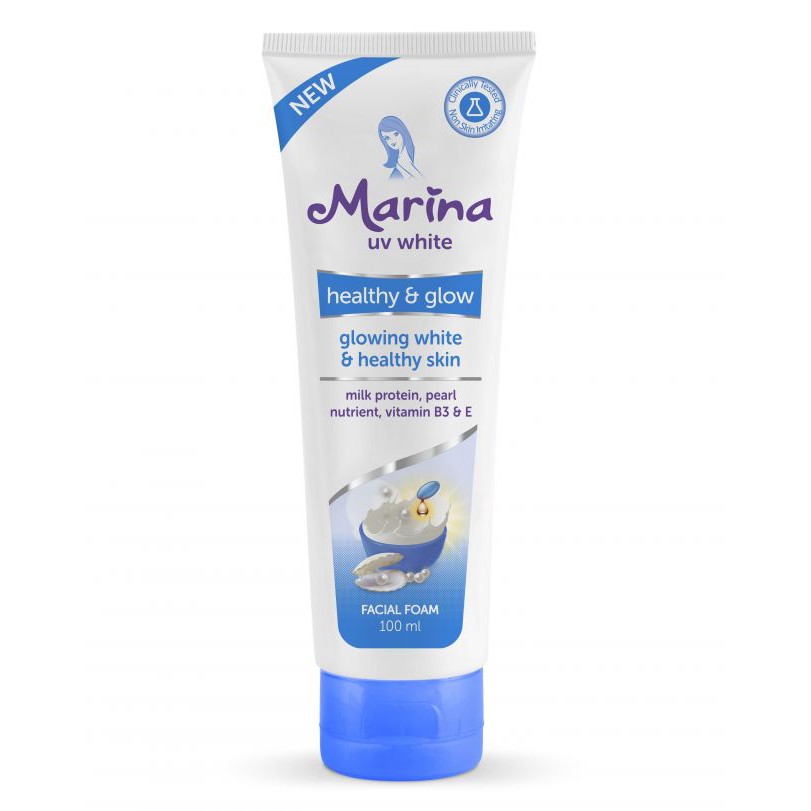 Marina Healthy &amp; Glow Facial Foam Sabun Pembersih Wajah