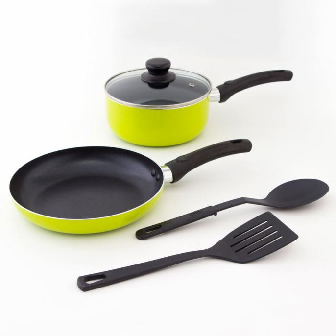 Yang Dicari] Teflon Kangaroo Emerald Cookware Set Of 5 - Kangaroo Emeral
