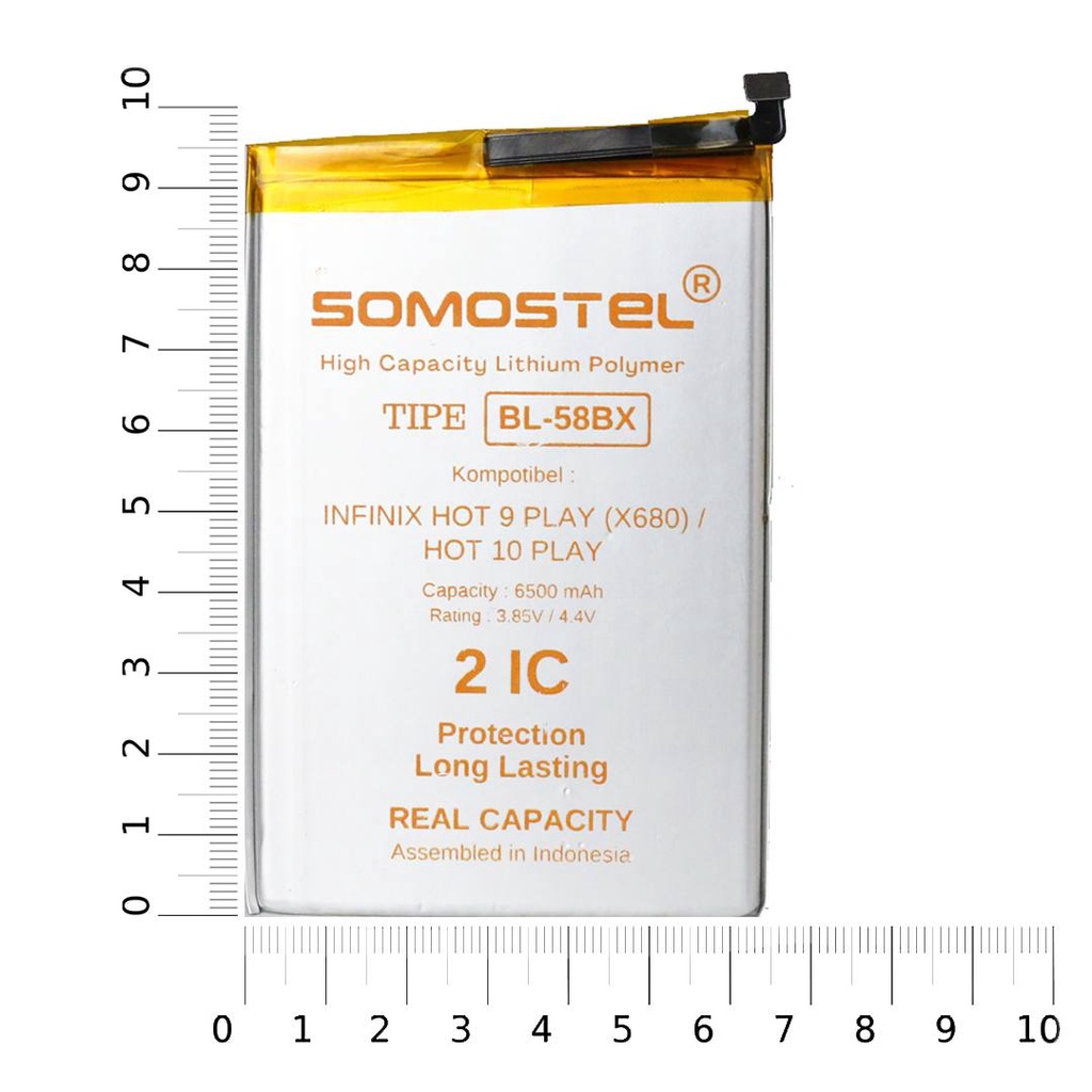 Somostel - BL-58BX  Infinix Hot 9 Play X680 / Hot 10s / Hot 10 Play / Hot 11 Play X688 Batre Batrai Baterai