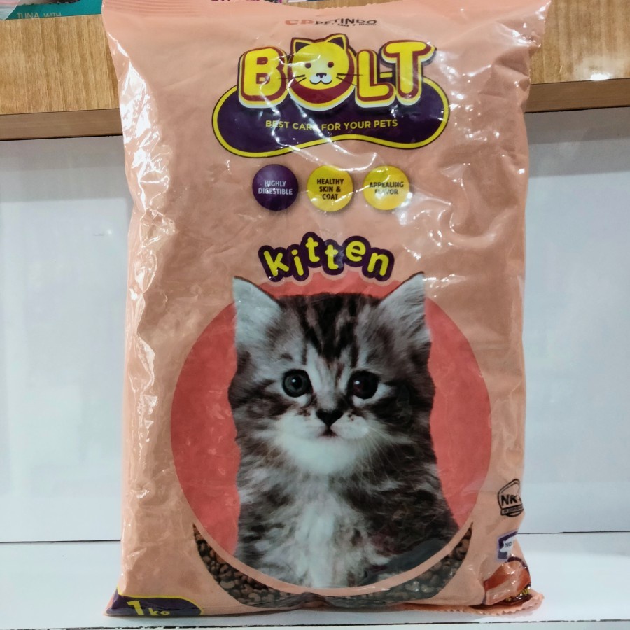 MAKANAN KUCING BOLT KITTEN REPACK 1 KG