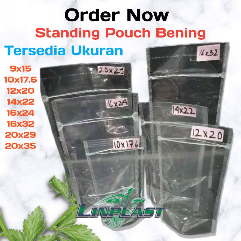 STANDING POUCH DOUBLE SEAL 16x32 50lembar