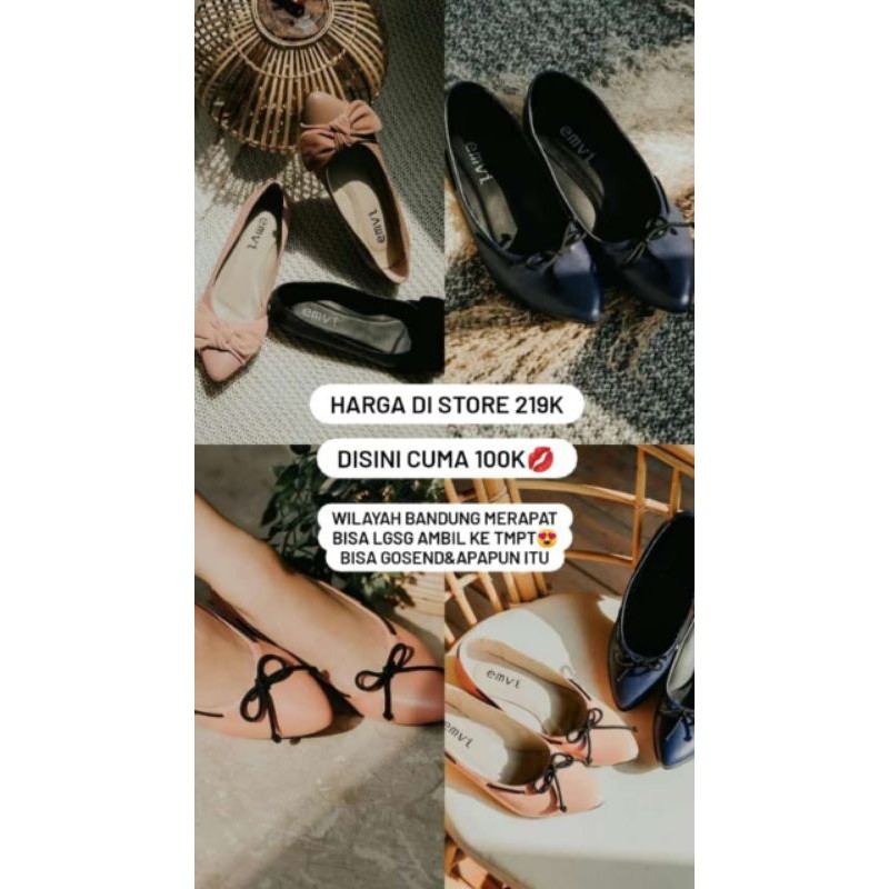 Flatshoes Emvi Murah Meriah