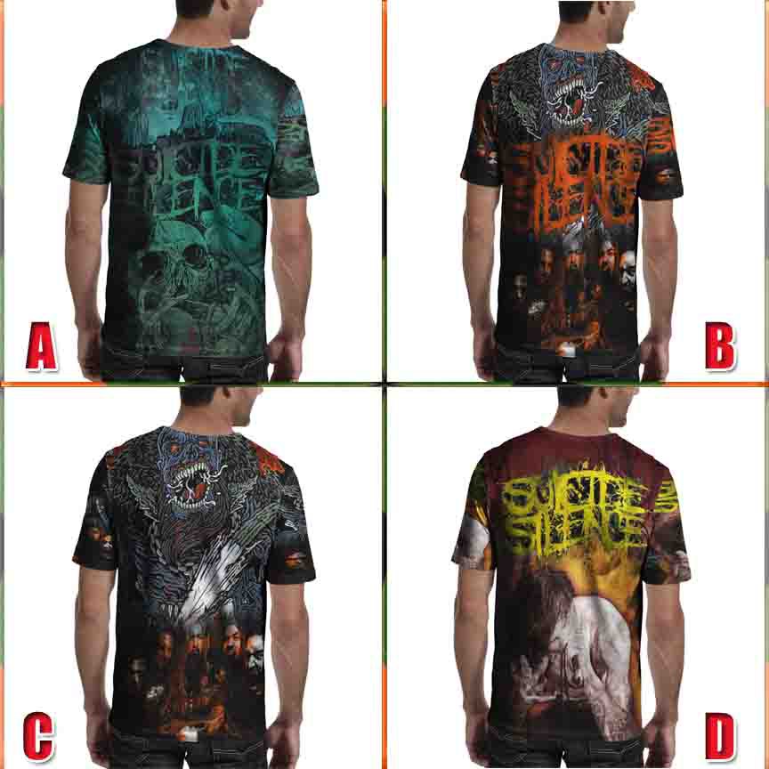 Band Metal Tshirt Suicide Silence Kaos Full Print