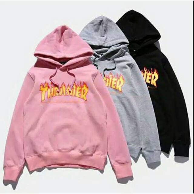 Sweater Hoodie Wanita /Baju Wanita /Sweater Wanita /Baju Wanita Muslim /Sweater Hoodie THRASHER