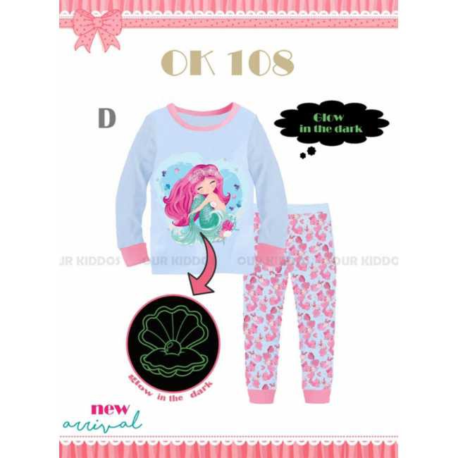 Piyama Anak  Perempuan Our Kiddos OK 108 D Mermaid BAju  