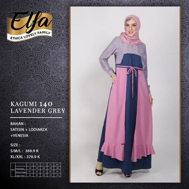 Gamis Pesta Kagumi 140 Sateen