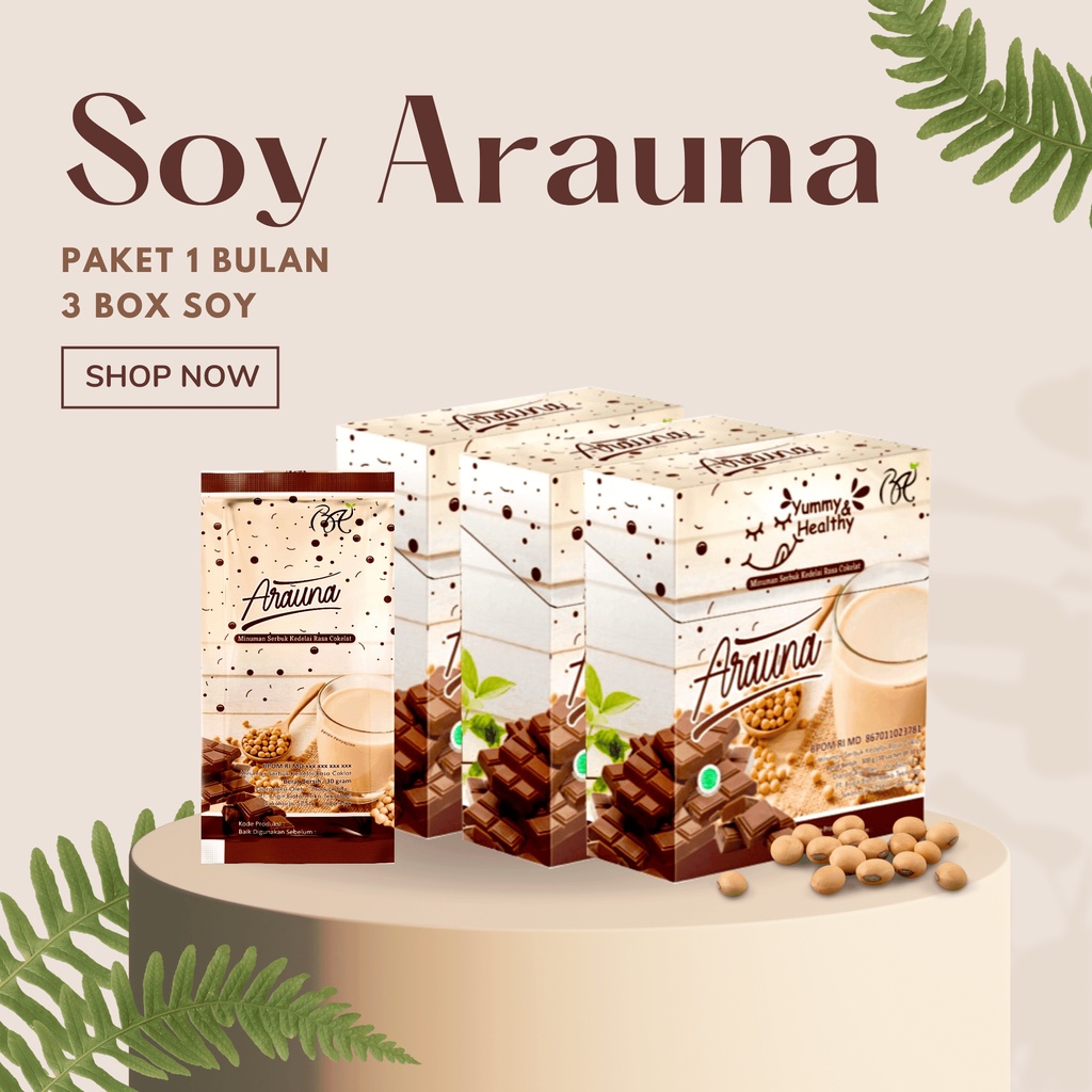 

PAKET 1 BULAN 3 SOY CHOCOLATE ARAUNA