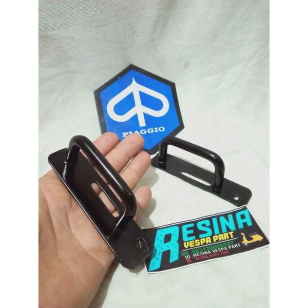 trapdor vespa plat penahan dek vespa coating hitam all vespa