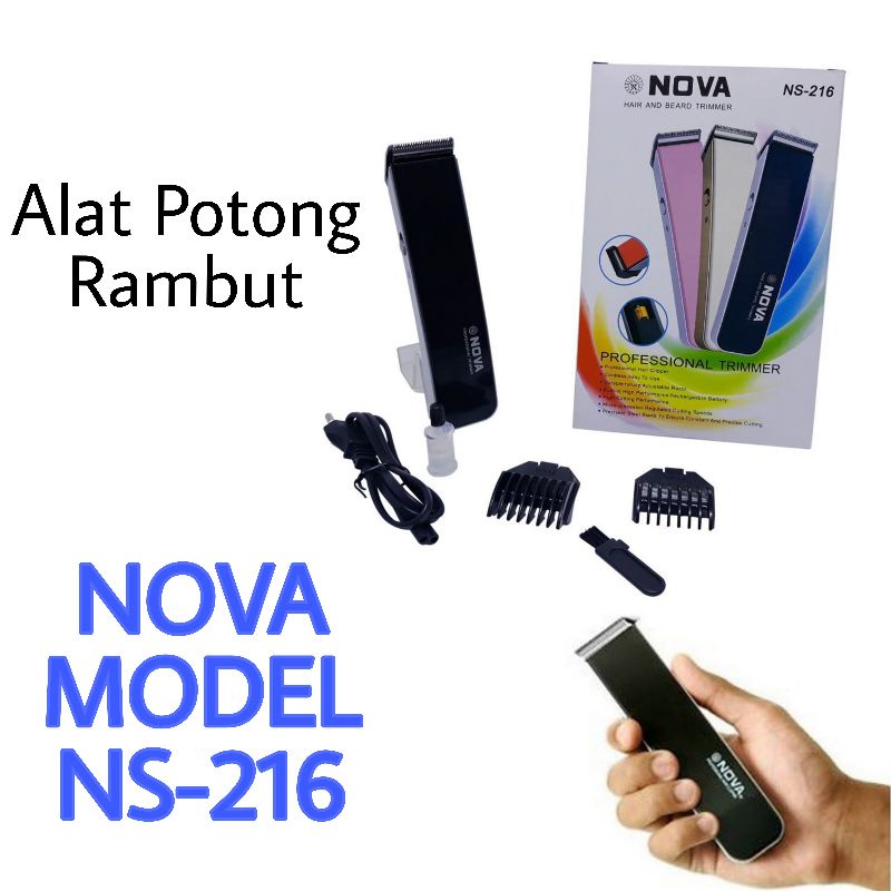 Alat Cukur Rambut Elektrik Nova NS-216 // Cukuran Jenggot // Kumis / Cukur Segala Jenis Rambut