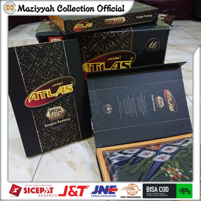 SARUNG ATLAS SPESIAL RAYON SONGKET KEMBANG bukan Ardan ketjubung gajah duduk sarung mewah sarung eks