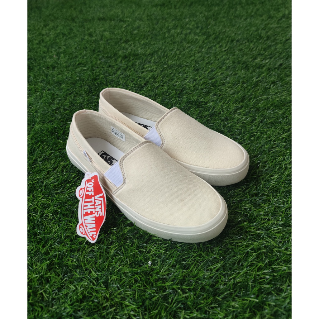 SEPATU SLIP ON PRIA DAN WANITA 017 CREAM CREAM/SEPATU KASUAL SLIP ON/SEPATU KERJA/SEPATU SANTAI/SEPATU PRIA  DAN WANITA/SEPATU SLIP ON/SEPATU SNEAKERS