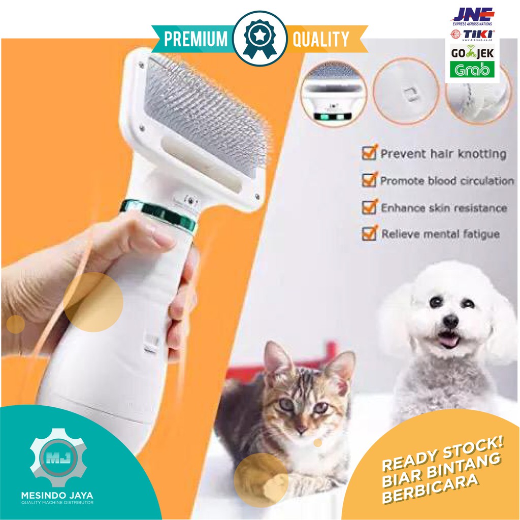 Sisir Pengering Bulu Hewan Anjing Kucing 2 in 1 Pet Grooming Brush Dryer Dog Cat Multifunction 2in1