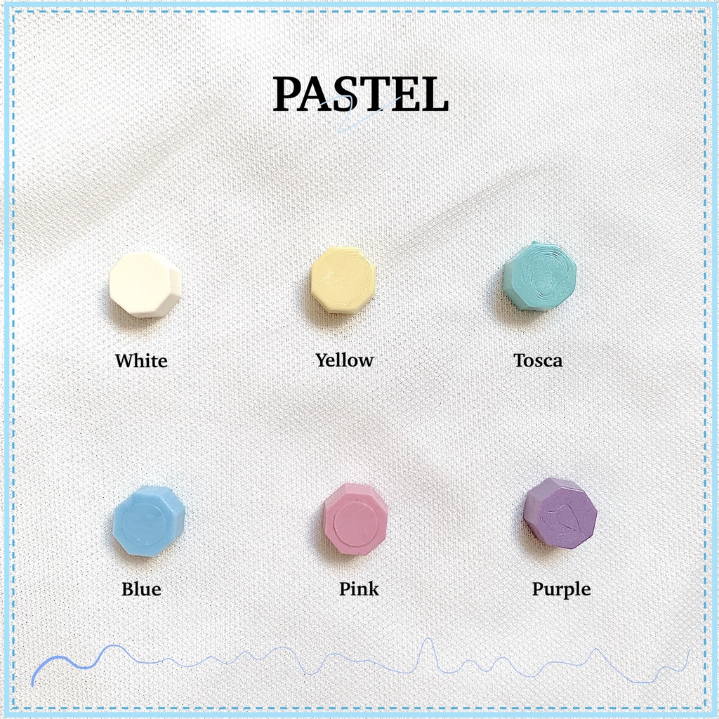 

PASTEL Wax Sealing Beads Octagon- butiran untuk stempel