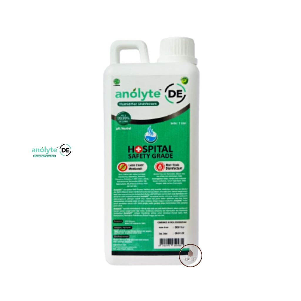 Humidifier Disinfectant Anolyte DE 1 Liter HOCL