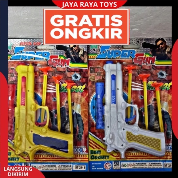 ( BISA COD ) PROMO Mainan Anak Laki Laki Tembakan Pistol Ketapel Super Gun Set Edukasi Anak