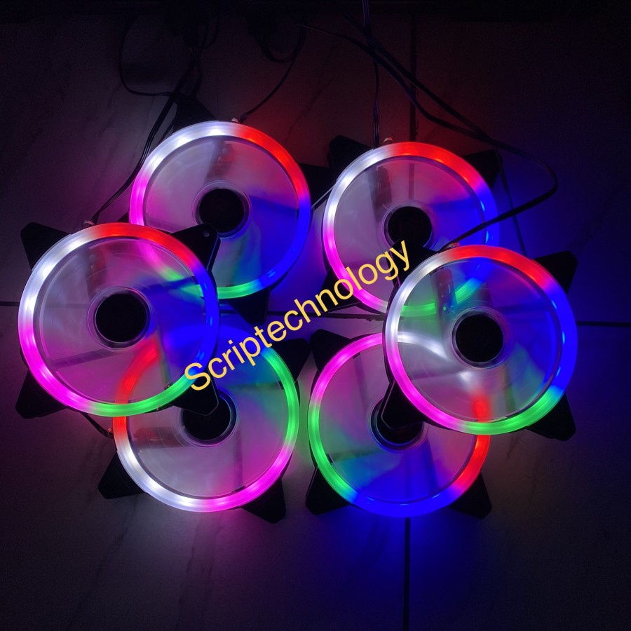 XBT Aura Rainbow xb-112 RGB Double Ring Fan Casing 12CM LED RING - Fan Case 12 cm