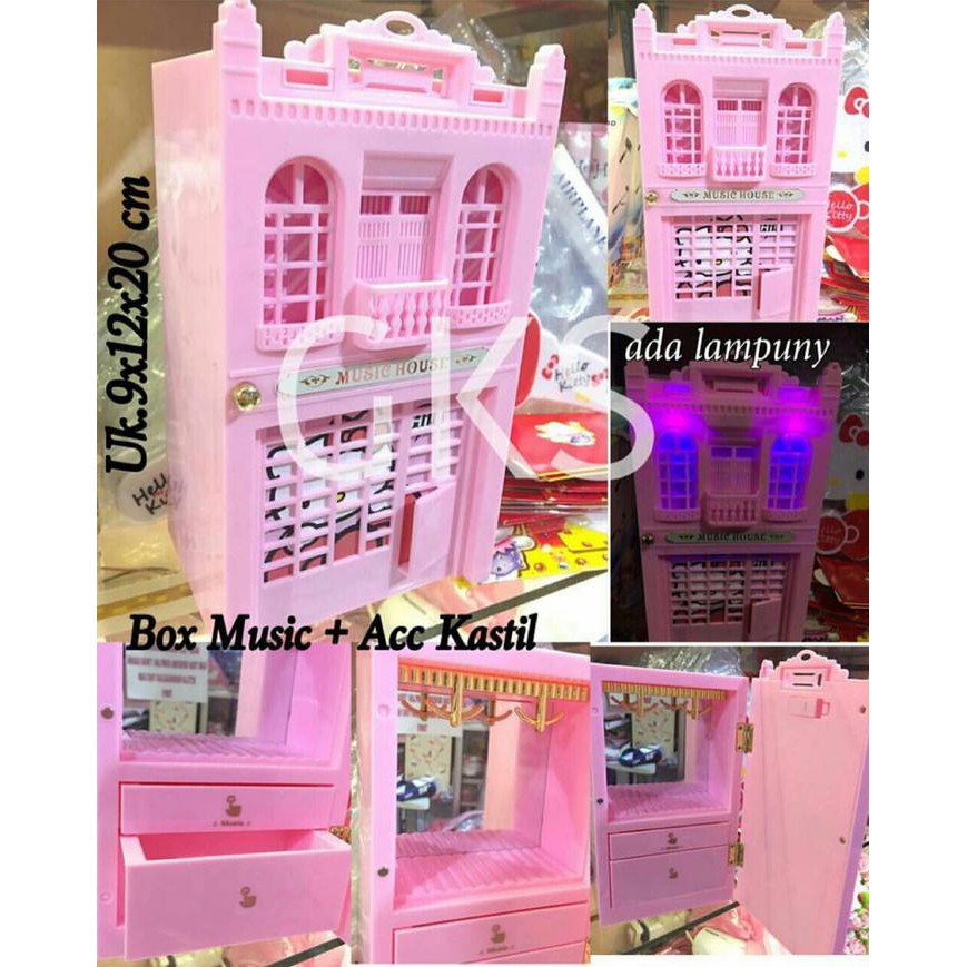 KOTAK MUSIK KASTIL HELLO KITTY / MUSIC BOX