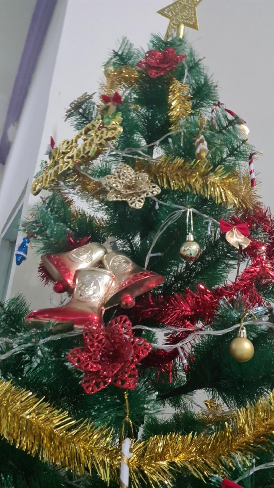 Bb10 10cm Bunga Glitter Artificial Dekorasi Ornamen Pohon Natal