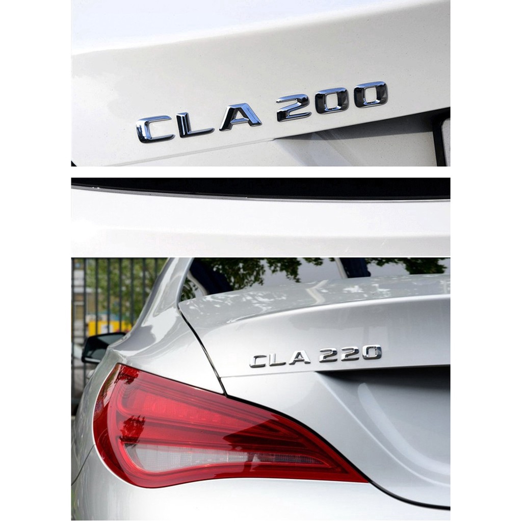 Sticker Emblem Dekorasi Bagasi Belakang Mobil Bahan Metal Motif Tulisan 3d Untuk Mercedes Benz Cla45 Cla180 Cla200 Cla220 Cla250 Cla260