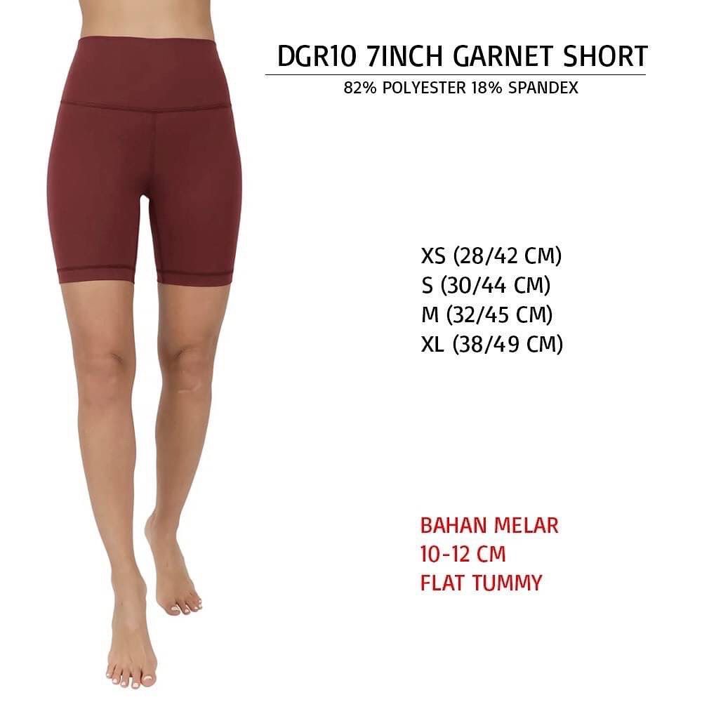 Celana Legging Pendek Branded Wanita - 90 DEGREE 7INCH SHORT