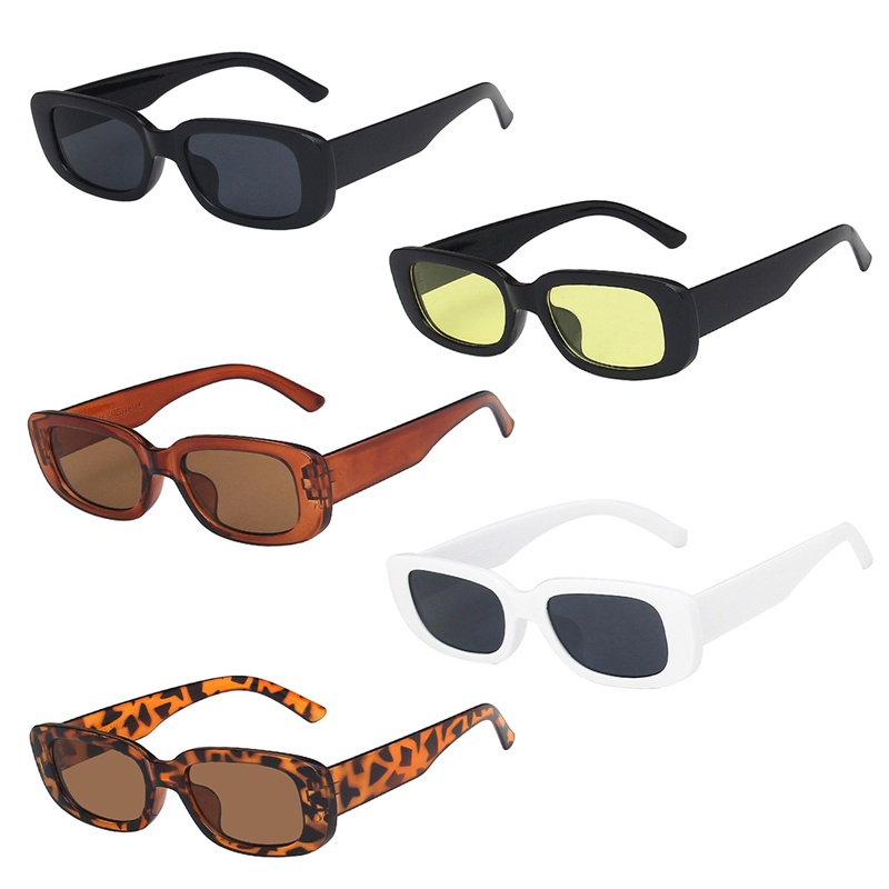1 Pc Kacamata Hitam Pria Dan Wanita Anti UV Motif Leopard Gaya Retro Untuk Travel