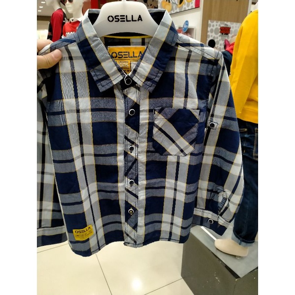 kemeja lengan panjang by brand osella kids