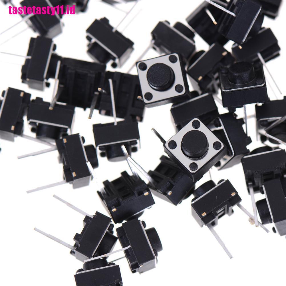 100 Pcs Tombol Tekan Tactile 2 Pin Ukuran 6x6 X 5mm