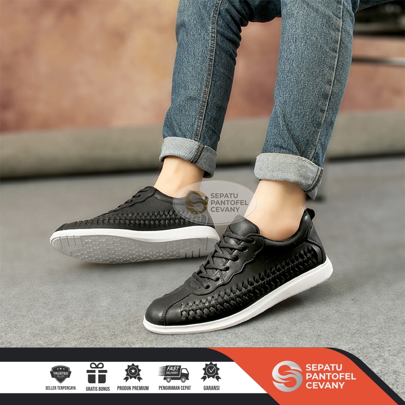 SPC GALF - PROMO COD SEPATU Sepatu Kets Sneakers Kulit Casual Unisex Cewek Cowok Playboy Sepatu Kasu
