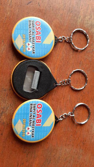 Gantungan Kunci Pin Pembuka Botol Custom Satuan - 4.4cm - Desain Bebas