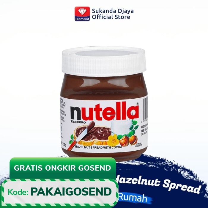 

Jual Murah Nutella Chocolate Hazelnut Spread / Selai Coklat Hazelnut 350 Gr